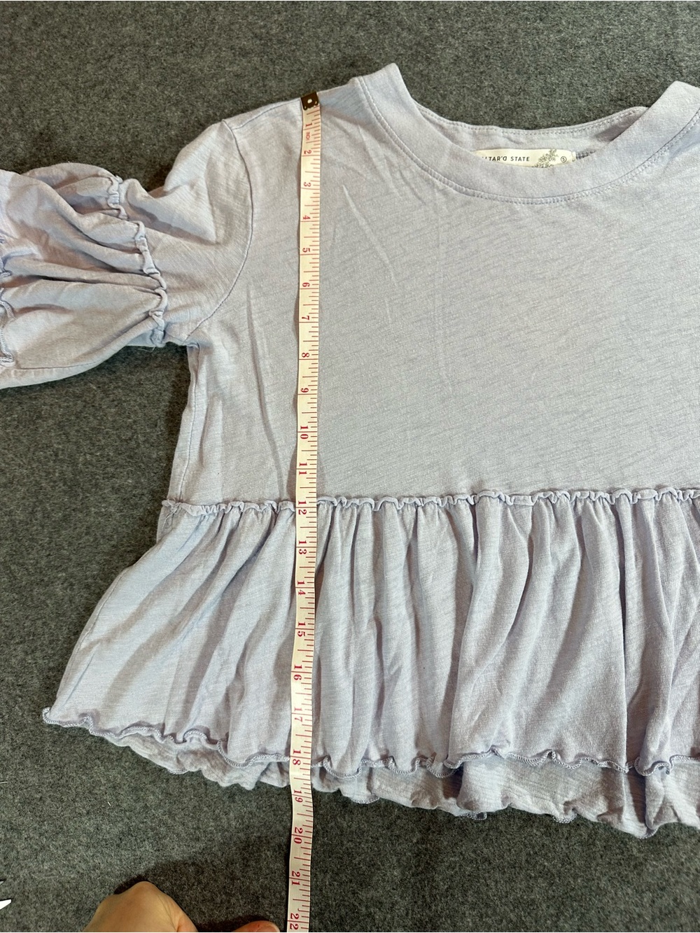 Altar'd State oversized Purple Top - Picture 5 of 7